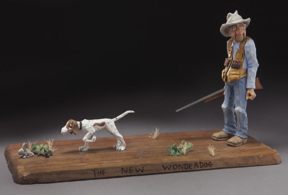 Gene Zesch "The New Wonderdog" wood and bronze (1 of 8)