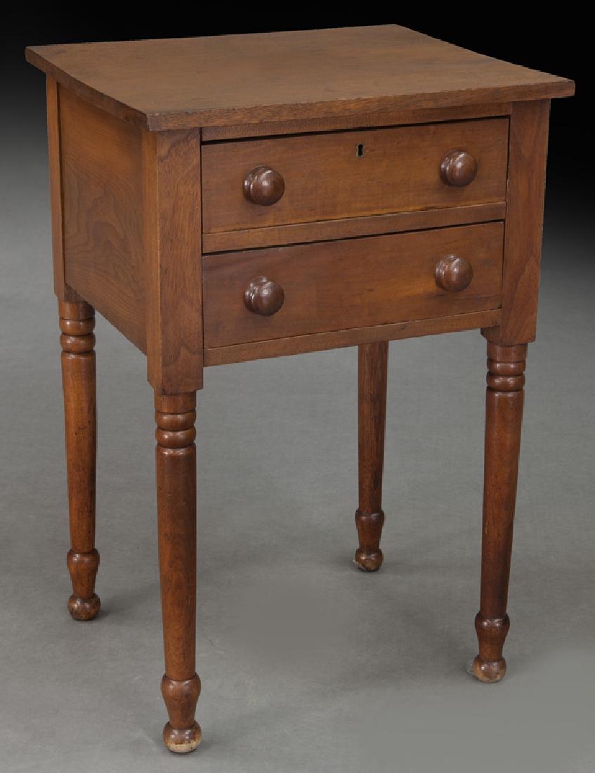 American side table with two drawer frieze, (1 of 9)