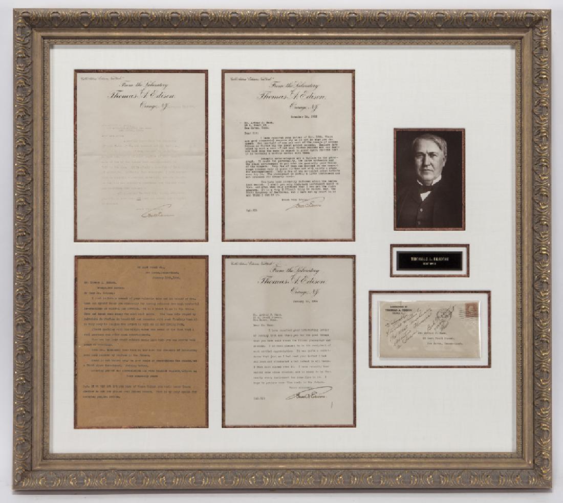 Thomas Alva Edison Three Typed Letters. (1 of 9)