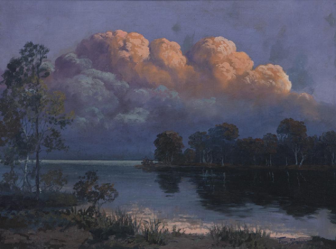 Franz Strahalm "Evening Clouds" oil on (1 of 6)