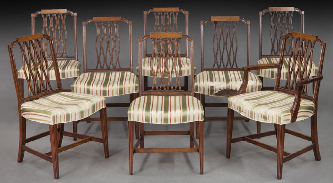 Set of (8) mahogany dining chairs (7 + 1) (1 of 8)