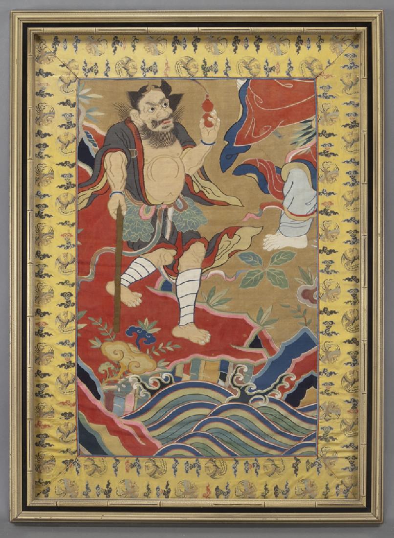 Important Chinese Qing kesi textile, (1 of 6)