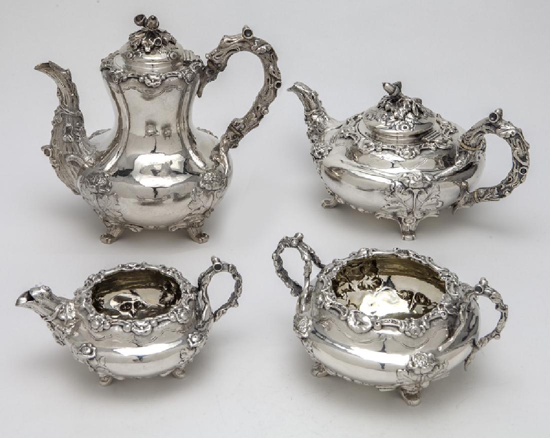 4 Pc. English sterling silver tea set (1 of 11)