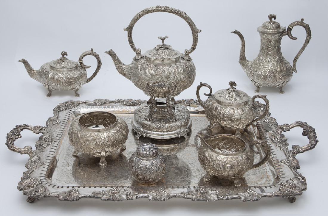 8 Pcs. silver including a 6 pc. S. Kirk & Son tea (1 of 13)