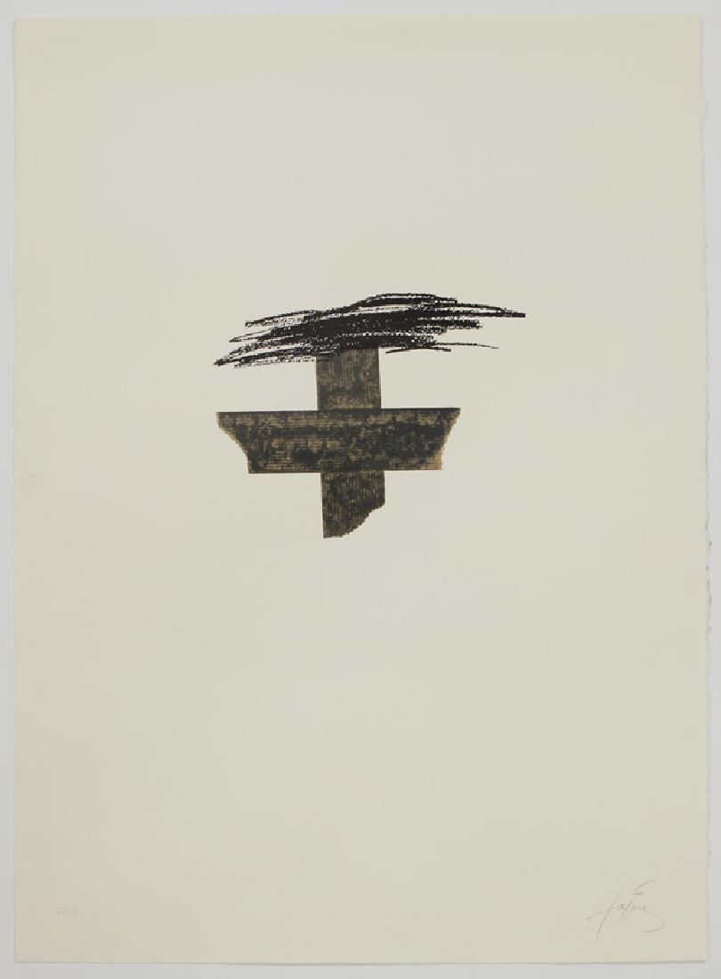 Antoni Tapies, "Llambrec Material" lithograph, (1 of 5)