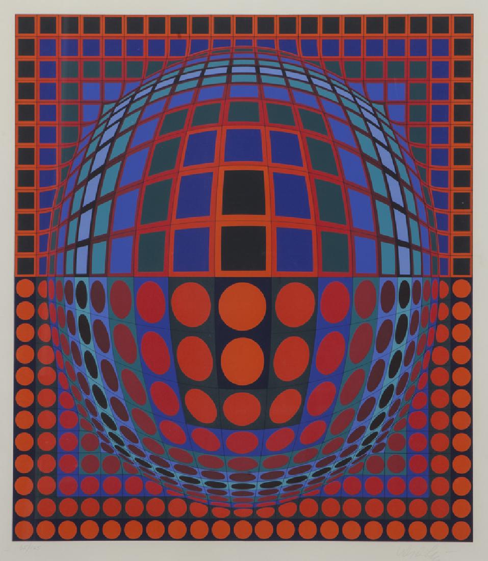 Victor Vasarely "Bika" screenprint, 1978. Signed (1 of 7)