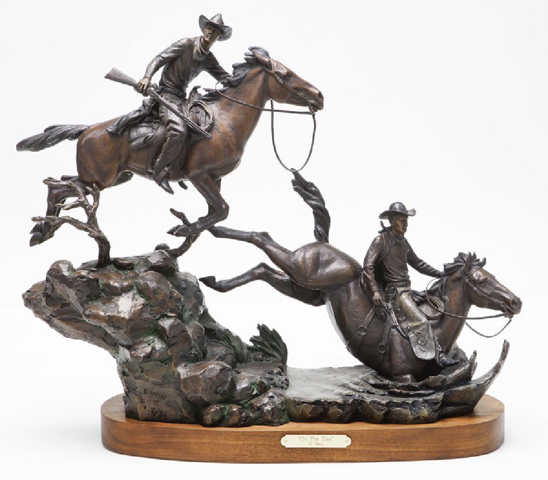 Ed Spears "On the Run" bronze, 1997. (1 of 7)