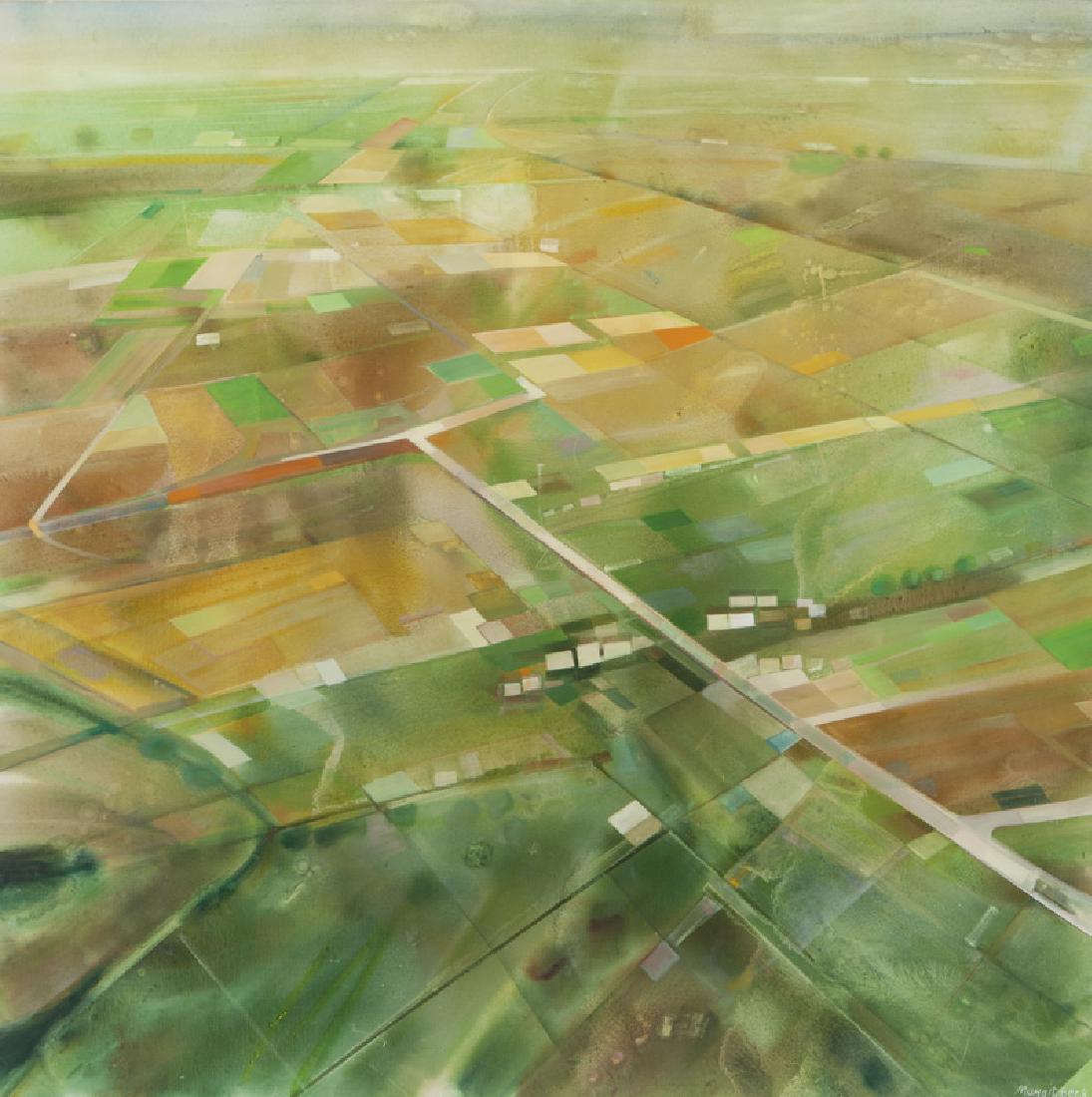 Mahgit Beck "Green Dominance" acrylic on canvas. (1 of 6)