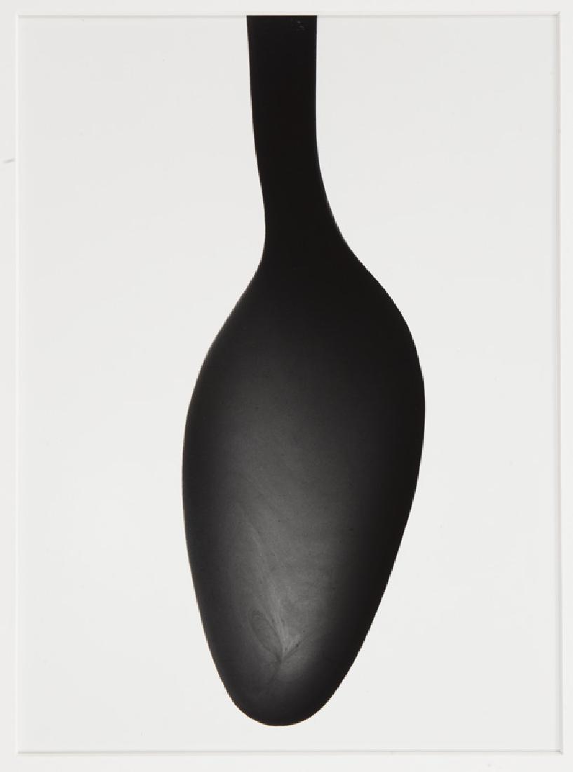 Gary Heiner "Spoon #1" photograph on Ilford paper.: Gary Heiner "Spoon #1" photograph on Ilford paper. Signed lower right, "G. Heiner" and numbered lower left, "2/50". Sheet: 13.875"H x 10.875"W; Frame: 20.25"H x 16.25"W. Gary Heiner (American, b. 1951