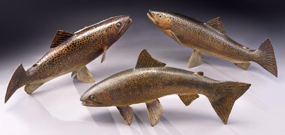 (3) Decourey L. Taylor hand painted fish. (1 of 8)