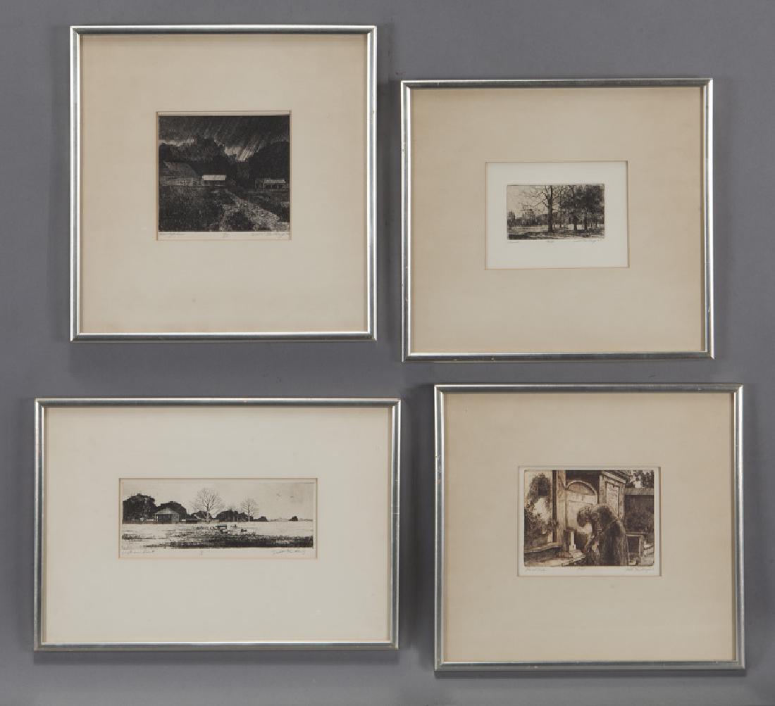 (4) Scott Gentling etchings on paper, including: (1 of 6)