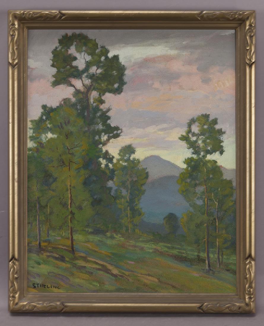 David Stirling "Untitled (Landscape with sunset)" (1 of 4)