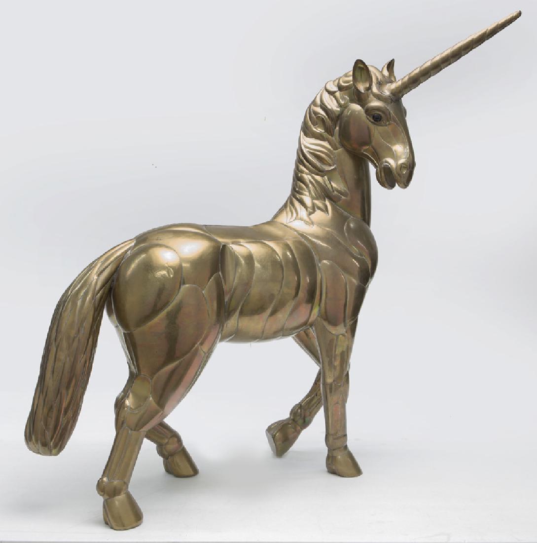 Sergio Bustamante "Unicorn" welded brass and (1 of 5)
