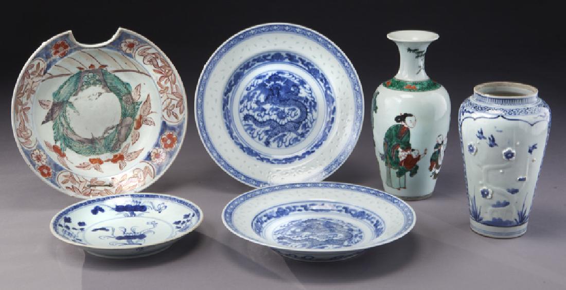 (6) Pcs. Chinese porcelain, (1 of 8)