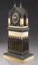 Large French marble and bronze mantel clock, - 3
