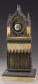 Large French marble and bronze mantel clock, - 5