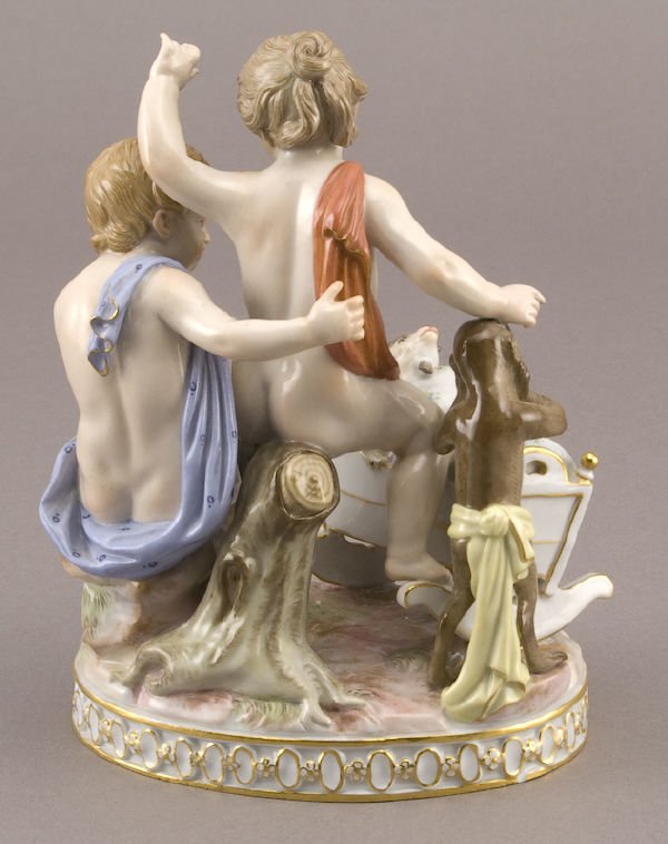 Meissen porcelain figure depicting two putti - 2