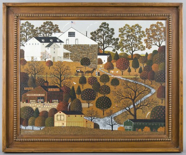 Charles Wysocki oil painting on canvas,