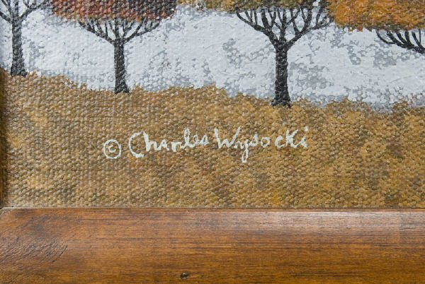Charles Wysocki oil painting on canvas, - 3