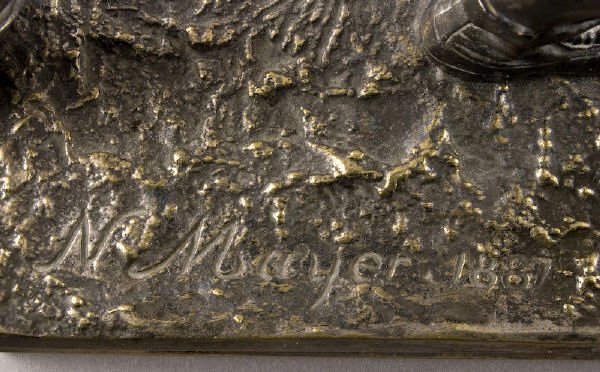 French Nicolas Mayer bronze, "Le Duel" - 3