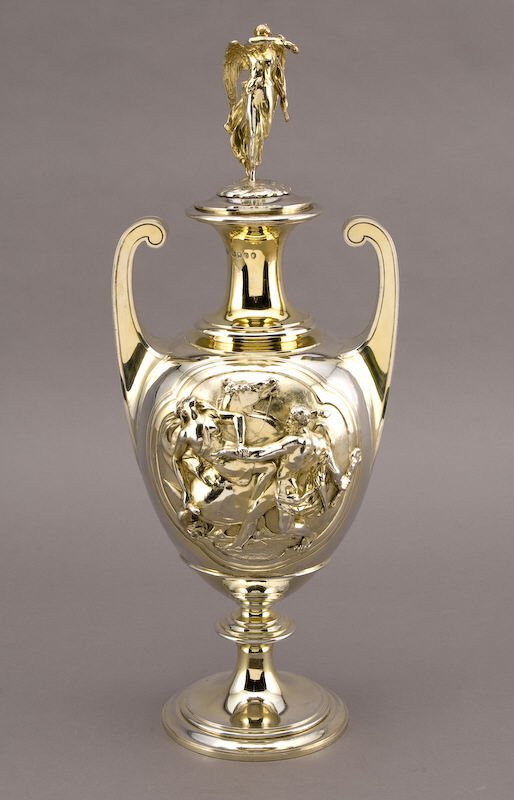 John S. Hunt English sterling covered cup and