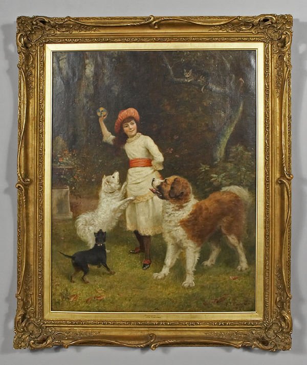 Henry Turner Munns oil painting on canvas,