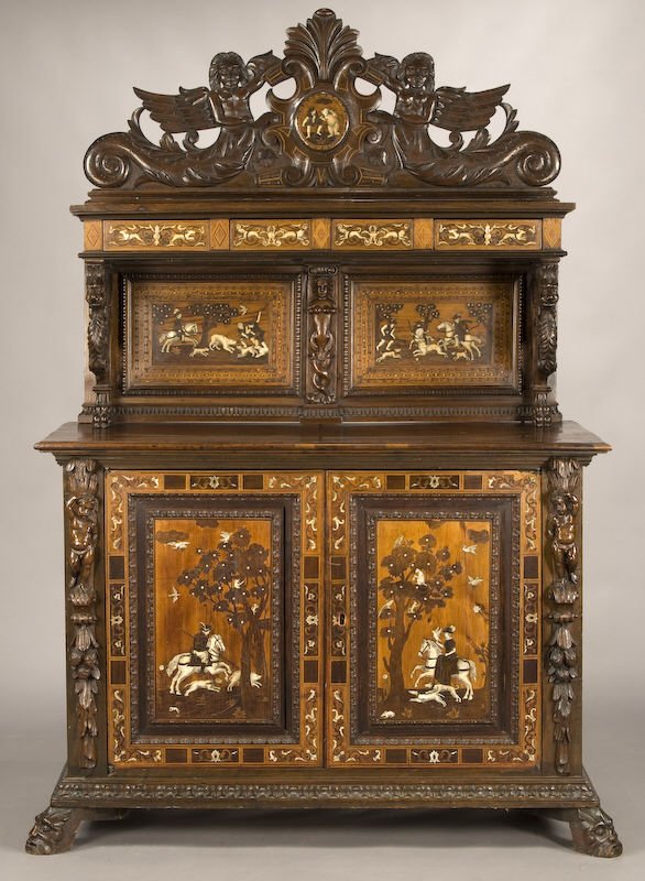Italian Renaissance style walnut buffet