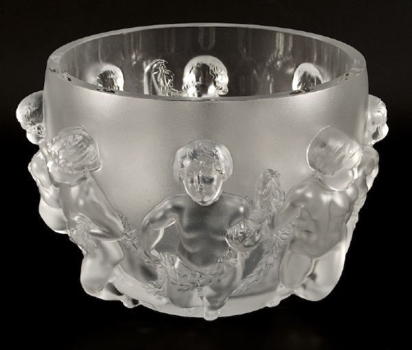 French Lalique "Luxembourg" glass vase