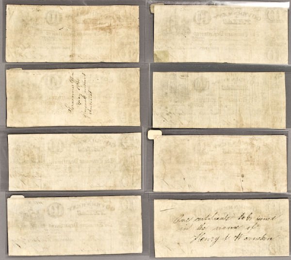 (8) $10 H-17A Republic of Texas Sam Houston - 2