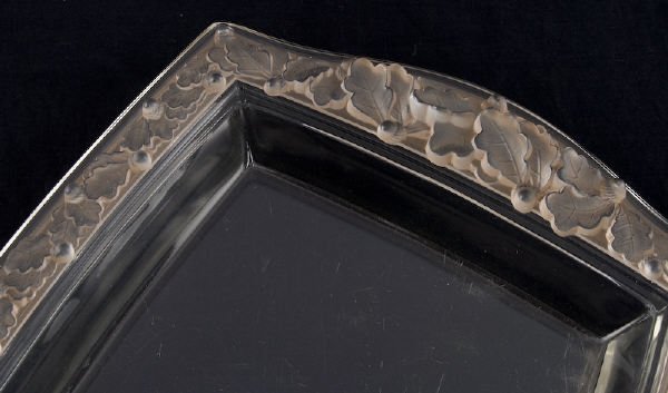 French R. Lalique "Chene" glass tray - 2