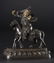 102: Important Chinese Qing Imperial gilt bronze guard