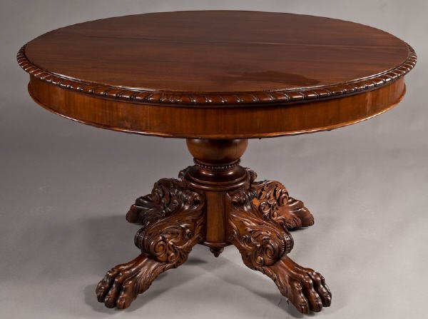 American Victorian mahogany veneered game table