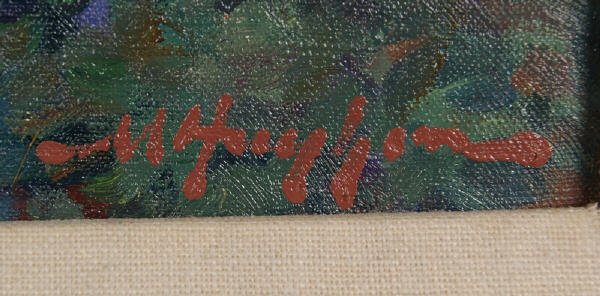 Malcolm Hughes oil painting on canvas, - 2