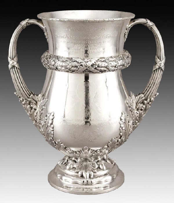 Important Tiffany sterling silver presentation cup