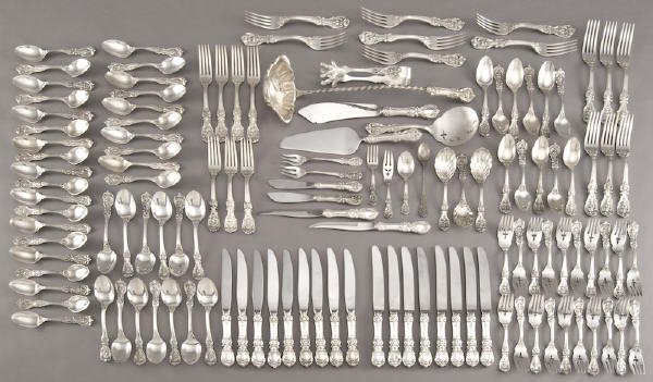128 Pcs. Reed and Barton Francis I sterling silver