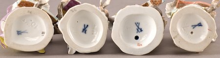 20 Pcs. Meissen porcelain monkey band figures - 5