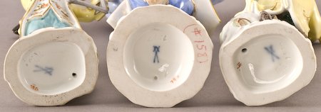 20 Pcs. Meissen porcelain monkey band figures - 8