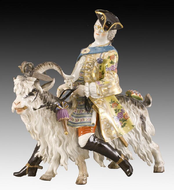 Meissen porcelain Count Von Bruhl's tailor figure