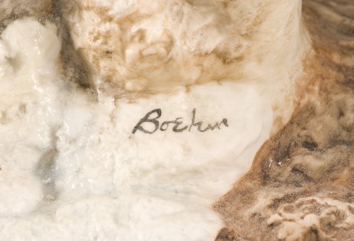 American Boehm bisque porcelain falcon sculpture - 3