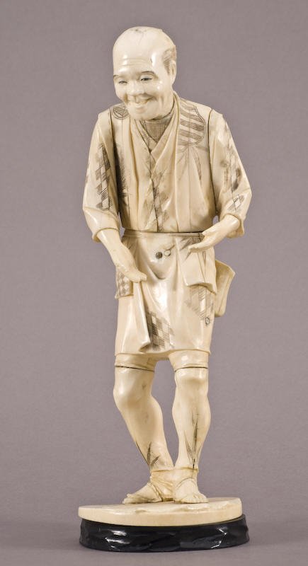 Japanese carved ivory figure