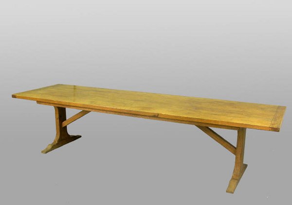 19th c. Tuscan refectory table, oak