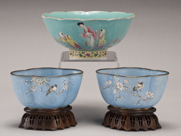 (3) Chinese porcelain bowls