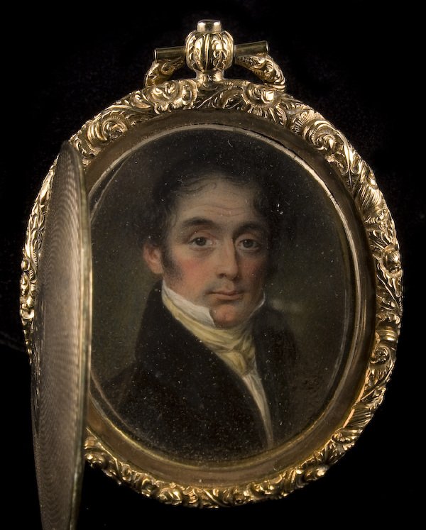 Very fine portrait miniature on ivory