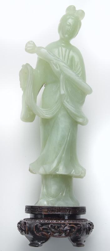 Chinese carved jade figure, (1 of 6)