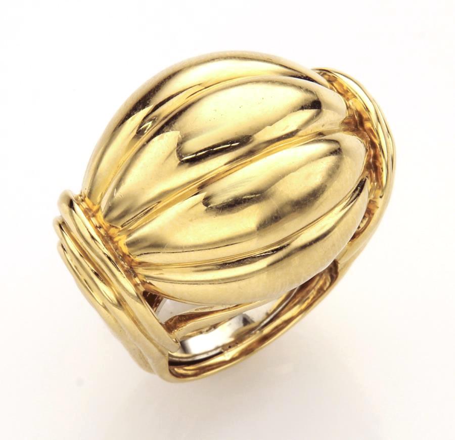 David Webb 18K yellow gold ring, (1 of 3)