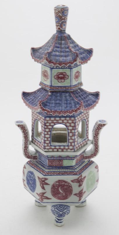 Chinese Republic blue & white with enamel (1 of 10)