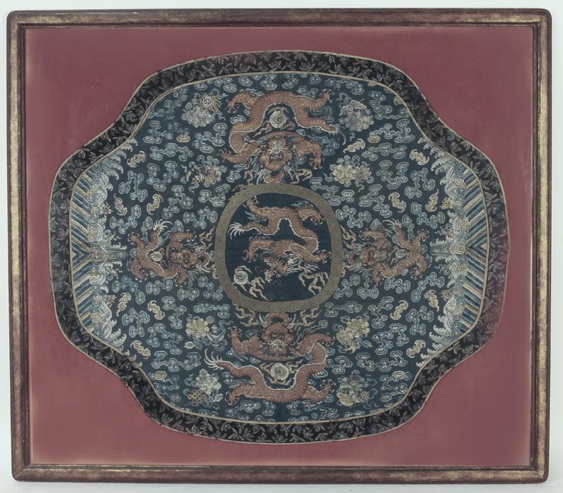 Chinese Qing Imperial embroidery panel, (1 of 7)