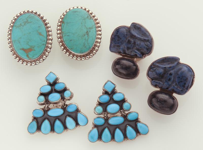 (3) Pr. Sterling silver earclips, (1 of 2)