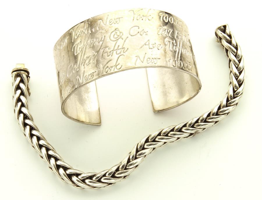 (2) Tiffany & Co. sterling silver bracelets, (1 of 5)