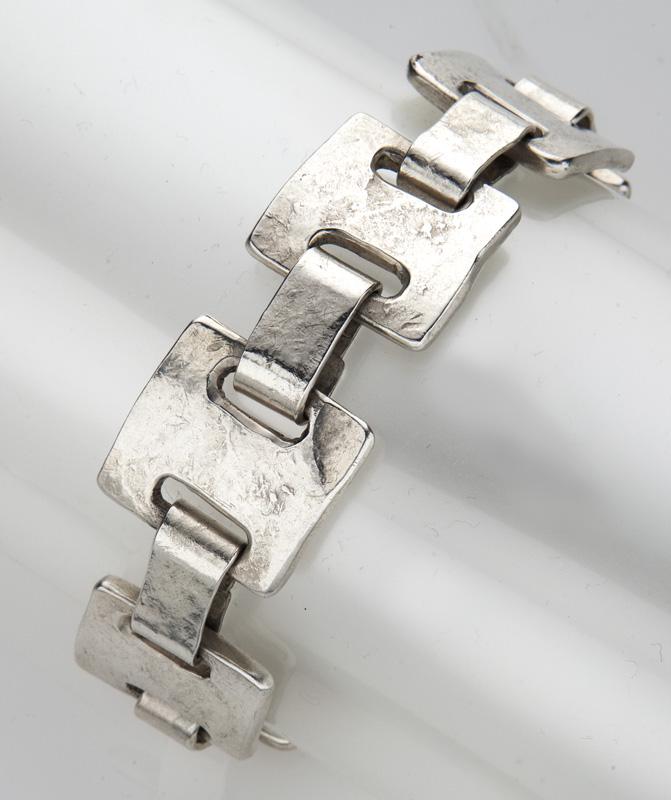 Tony Davis sterling link bracelet, (1 of 4)